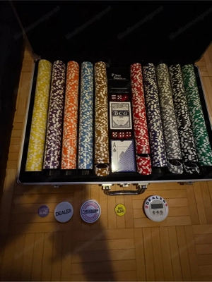 Pokerkoffer mit Pokermatte neuwertig Bild 4