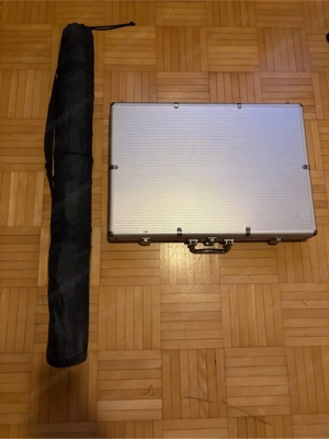 Pokerkoffer mit Pokermatte neuwertig Bild 3