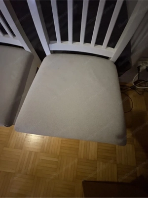 Stühle 2 Stück IKEA EKEDALEN weiß Orrsta hellgrau, gebraucht, 1068212919 Bild 3