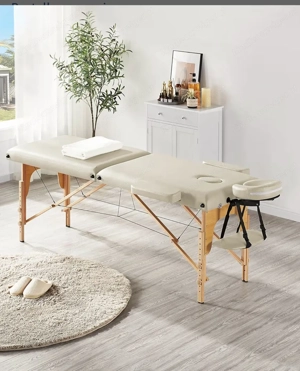 Beige Massageliege, ungeöffnet Bild 2