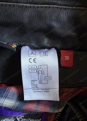 Motorradlederjacke Gr. 38 M Used-Look Top Bild 3