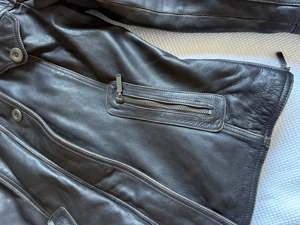 Motorradlederjacke Gr. 38 M Used-Look Top Bild 6