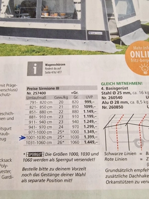 verkaufe neues Vorzelt für Wohnwagen  Bild 4