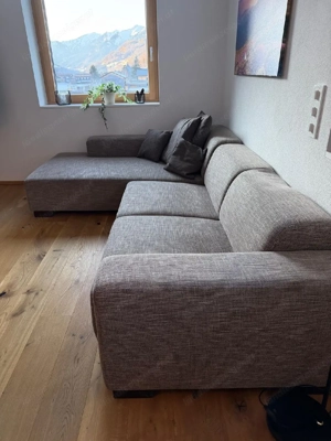 Couch braun beige Bild 4