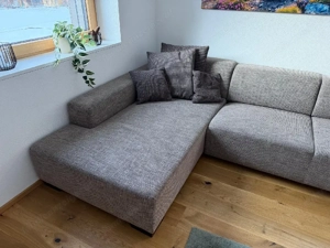 Couch braun beige Bild 3