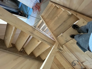 Baustiege, Bautreppe, Treppe, Stiege, Podest Bild 4