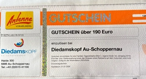 Schikarte Diedamskopf -Halbpreis