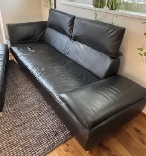 Couch Leder Polstergruppe Bild 4