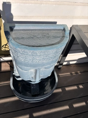 Brunnen Buddha Kopf 86 cm  Bild 2