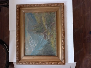 Hirsch in Alpenlandschaft