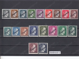 10 Briefmarken Sätze Österreich Privatausgaben mit Aufdruck Postfrisch ab 25 . Bild 10