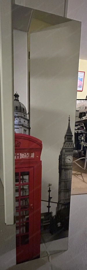 Spiegel London   England Red Telephone Box und Big Ben
