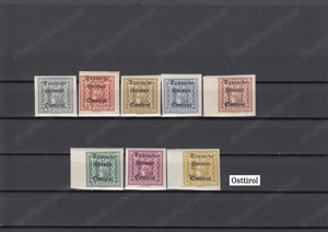 10 Briefmarken Sätze Österreich Lokale1918 22 Tirol mit Aufdruck Postfrisch ab 25 . Bild 5