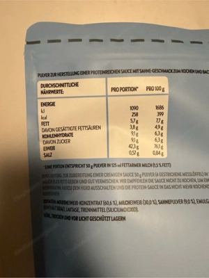 High Protein Kochcreme