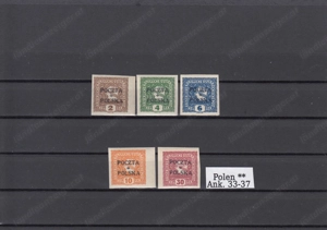 10 Sätze Polen Sammlung Postfrisch bis Falzmarken 1918 19 ab 10.- Bild 5