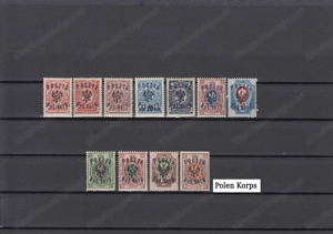10 Sätze Polen Sammlung Postfrisch bis Falzmarken 1918 19 ab 10.- Bild 8