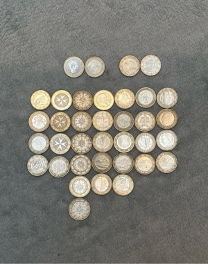 Euro-Sammlung: 36x 1  Konvolut - Monaco 2023, San Marino 2021 & versch.Jahrgänge Bild 4