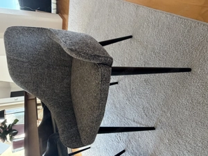 6 Stk. Polstersessel Grau meliert (Tweed) günstig abzugeben 