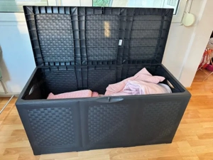 Auflage Garten Aufbewahrung Box 117 x 60 x 50 cm, Kunststoff anthrazit TIP TOP Bild 2
