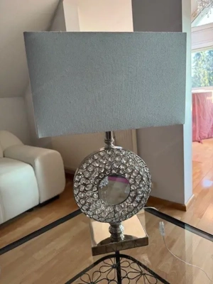 Kerzenständer Teelicht Patisserie Servier Tischlampe Lampe Kristall silber - alles zusammen IM SET Bild 6