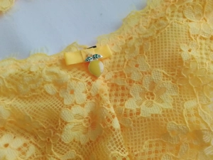 Traum in Zitrone gelb Dessous Set Gr 75B XS Bild 3