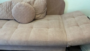 Rosa   beiges Sofa   lounge  Bild 2