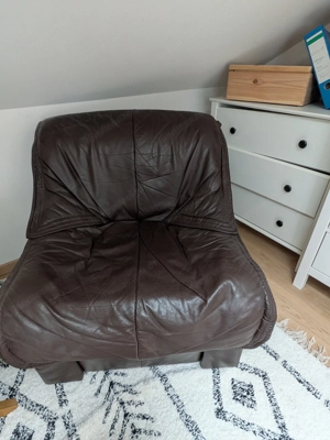 Echtleder Ohrensessel 2 Stück Bild 3