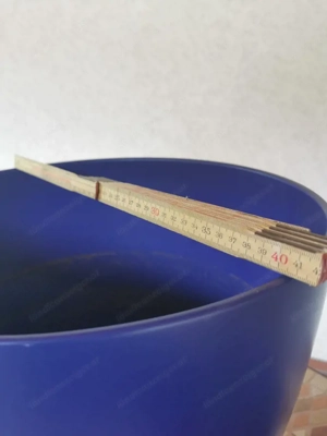  7 blaue Blumentöpfe, Marke Scheurich Bild 3