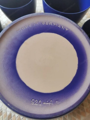  7 blaue Blumentöpfe, Marke Scheurich Bild 7