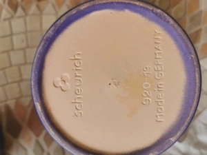  7 blaue Blumentöpfe, Marke Scheurich Bild 5