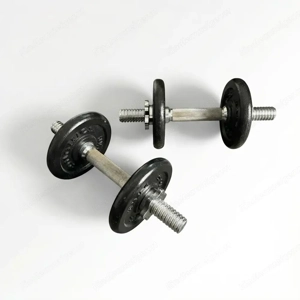 2 verstellbare Kurzhanteln + Gewichtsscheiben