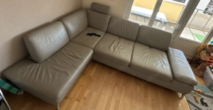 Couch (Echtleder) GRATIS abzugeben! Bild 2