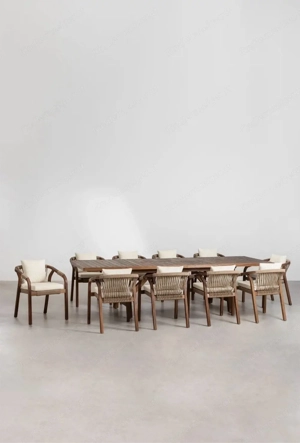 Gartengarnitur  Gartenmöbel Tisch mit Stühlen Bild 3