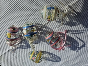 Vintage Ostereier aus Glas 