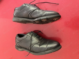 Golfschuhe Gr. 44 Mizuno Leder schwarz  Bild 3