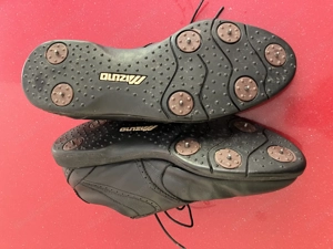 Golfschuhe Gr. 44 Mizuno Leder schwarz  Bild 2