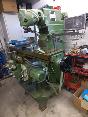 Fräsmaschine Metall Bearbeitung Bohren Digitalanzeige Bild 3