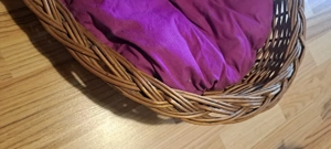 geflochtener Katzenkorb Bild 2