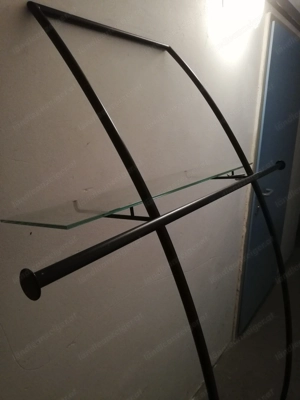 Garderobe schwarz Metall zu verschenken  Bild 3