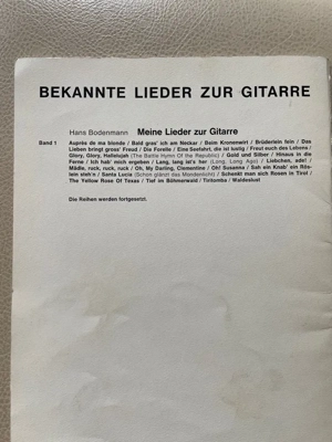 Musiknoten für Gitarre Lieder Bild 2