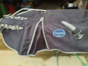 Pferdedecke 'Touch Horse" Größe 145, 1200D in schwarz 100 G Bild 2