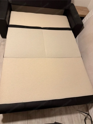 Ledercouch, Schlafcouch ausziebar (140 x 200) Bild 2