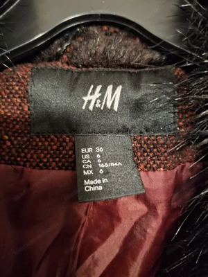 Mantel mit Pelzkragen Bild 2