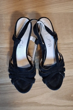 Sandalen mit Korkabsatz Bild 4