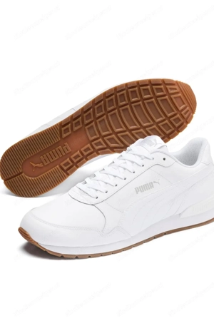 PUMA Unisex St Runner V3 L Sneaker, weiß, 