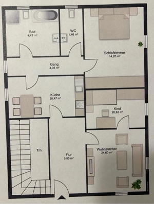 große Wohnung in DALAAS Bild 2
