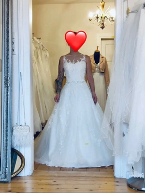 Prinzessinnen Hochzeitskleid Gr. 34 XS Bild 3