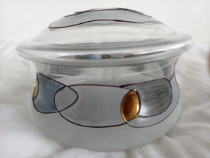 Glasschale mit Deckel in der Orginalverpackung der Marke Christofle Bild 3