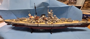 Schlachtschiff Bismarck aus Bausteine