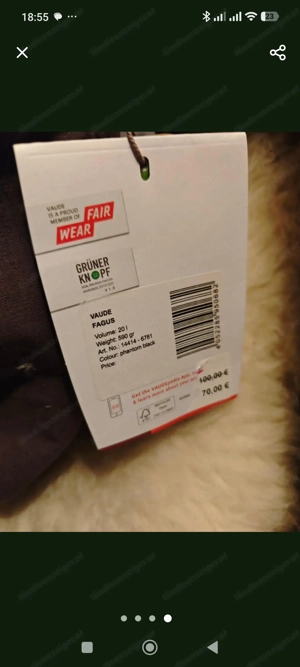  Vaude Rucksack neu  Bild 2